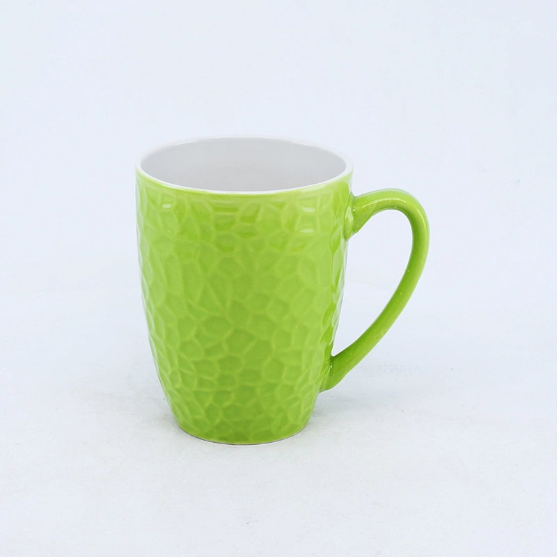 12oz/13oz esmaltada Color troquelados Mug taza de café/ /Mug de cerámica para regalo, promoción o el uso diario y la fábrica las ventas directas y aceptar la costumbre, el logotipo de impresión