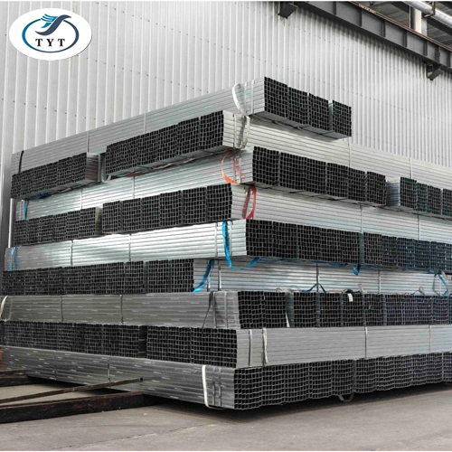 Hot Dipped Gi Square Steel Pipe Carbon Material Tianjin Manufacture