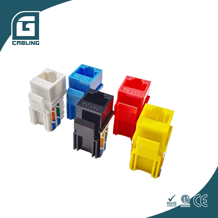 Gcabling Communication Ethernet Keystone Jack Module Cat. 6A 750time for RJ45 Soscket Keystone Jack Modular Connector Jack