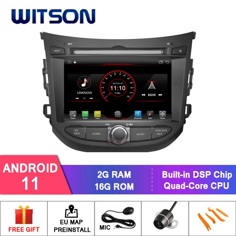 Witson Quad-Core Android 11 Car DVD Player for Hyundai Hb20 External Microphone Included, Built-in TPMS Function