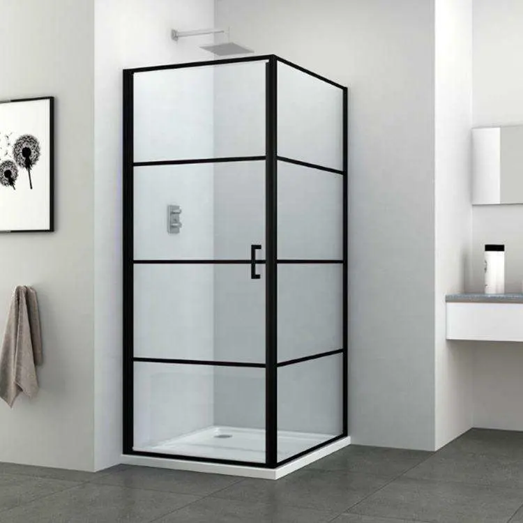 Hydrorelax Shower Room Freestanding Frameless Sliding Glass Shower Door