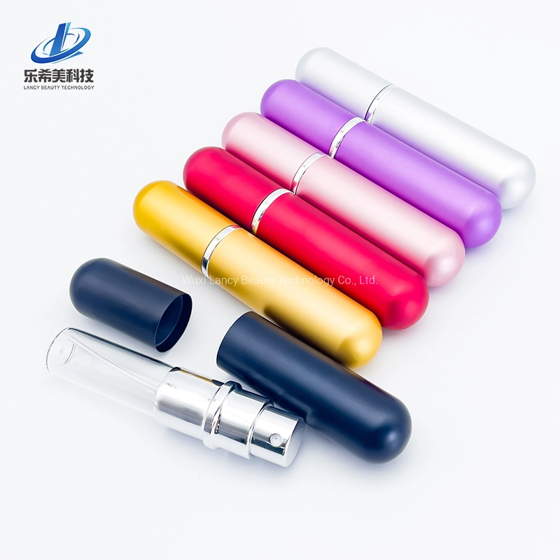 Carry-on Glass Perfume Tube Twist up Metal Spray Bottle Aluminium Perfume Atomizer Cosmetic Packaging Carry-on Glass Perfume Tube 10ml