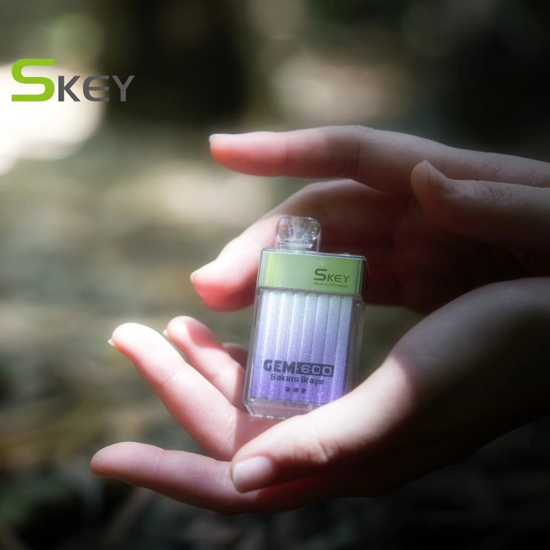 مصنع الصين السعر المباشر بالجملة I Vape E-Cigarette Skey Gem 600 نفور [مش] [كل] 2% نيكوتين ملح مهززة فاب نفخة قضيب