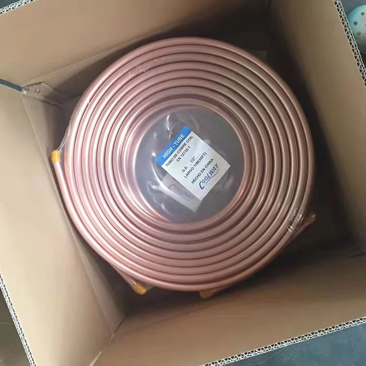 Best Price ASTM C1022 Copper Tube Pipe Capillary Coil AC Copper Coil Pipe / Copper Coil Tube for Air Conditioner