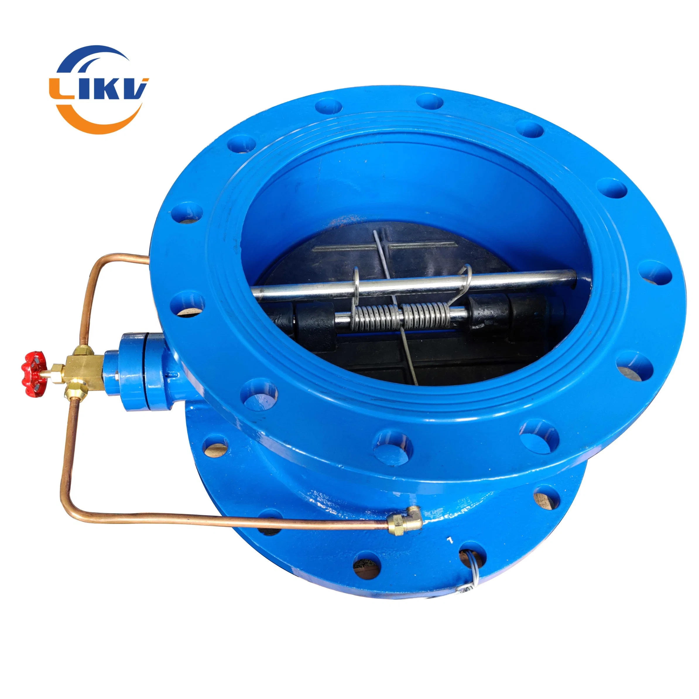 Adjustable Hydraulic Double Disc Spring Loaded Pipe Butterfly Check Valve with Buffer Device