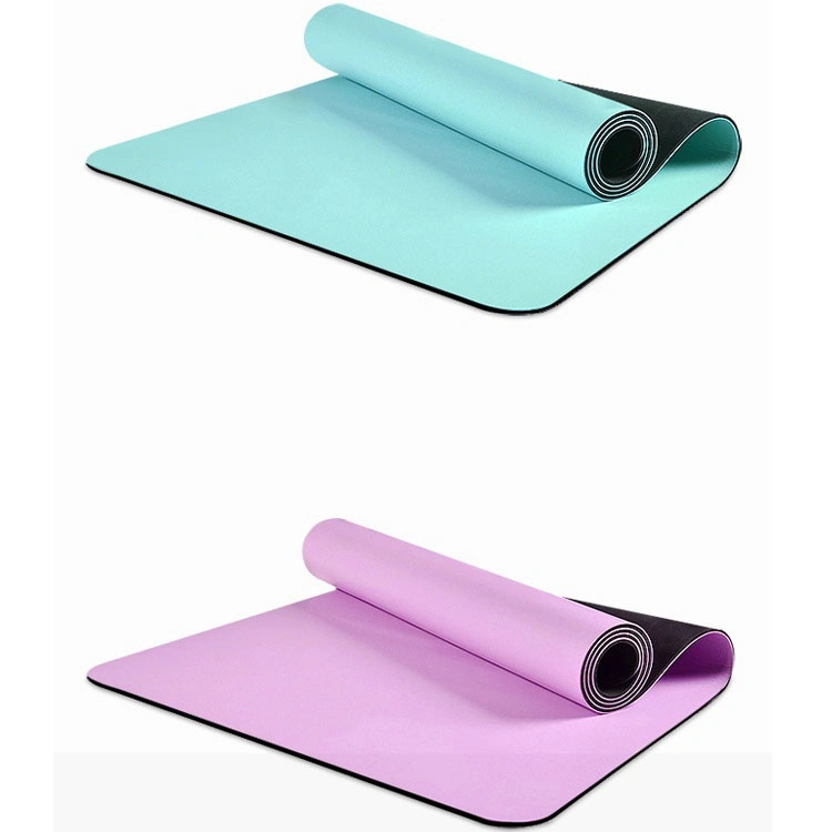 Portable Eco Friendly Custom Printing Logo Anti Slip Folding Travel 4 mm Gym Pilates Fitness Exercise Natural Rubber PU Yoga Mat