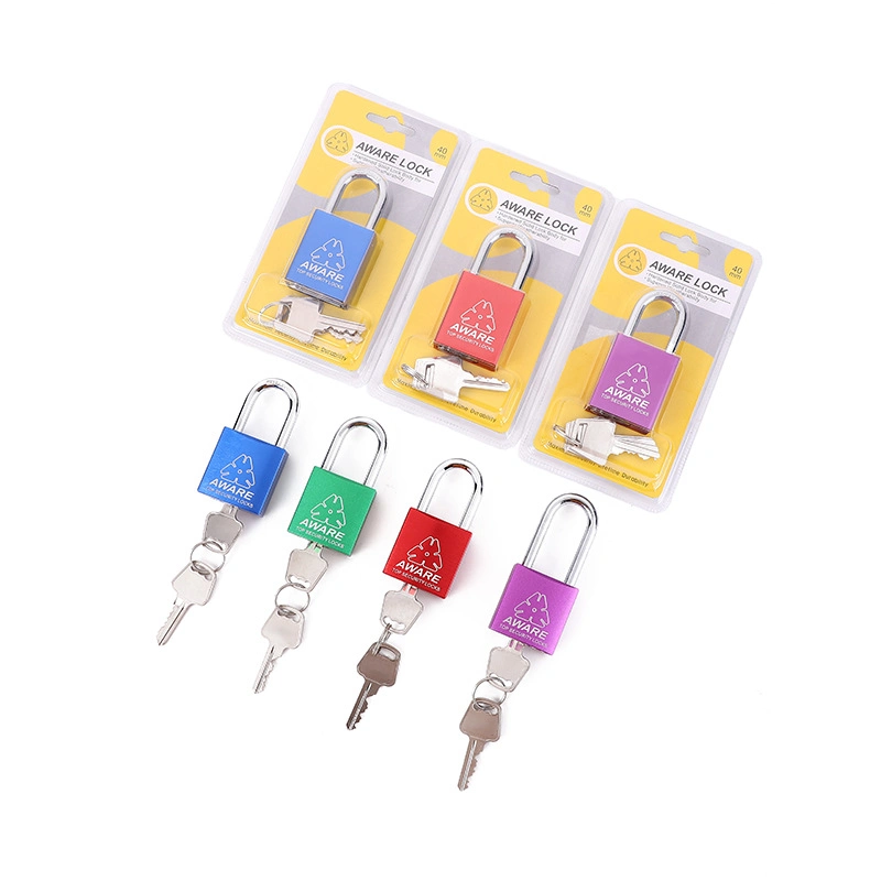 40mm Wholesale Colorful Alloy Padlock Door Lock with Keys