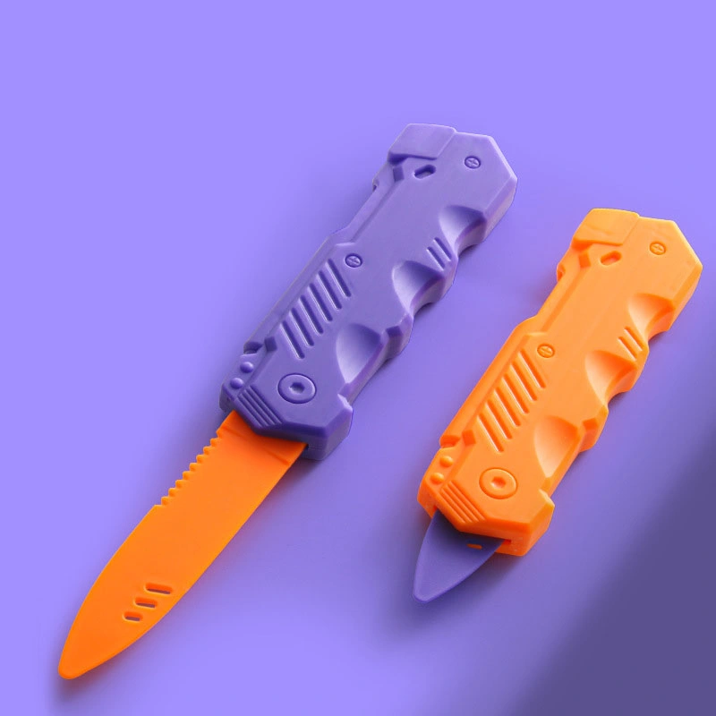 Creative Decompression Kids Adult Anxiety Stress Relief Interactive Fun Game Carrot Knife Fidget Toy