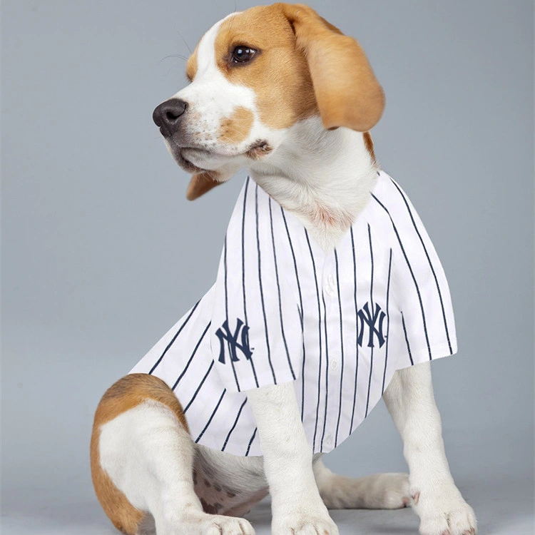 Großhandel Doggy Outfits Haustier Kleidung Mode Designer Sommer Baseball Shirt Bekleidung Haustiere Hundekleidung