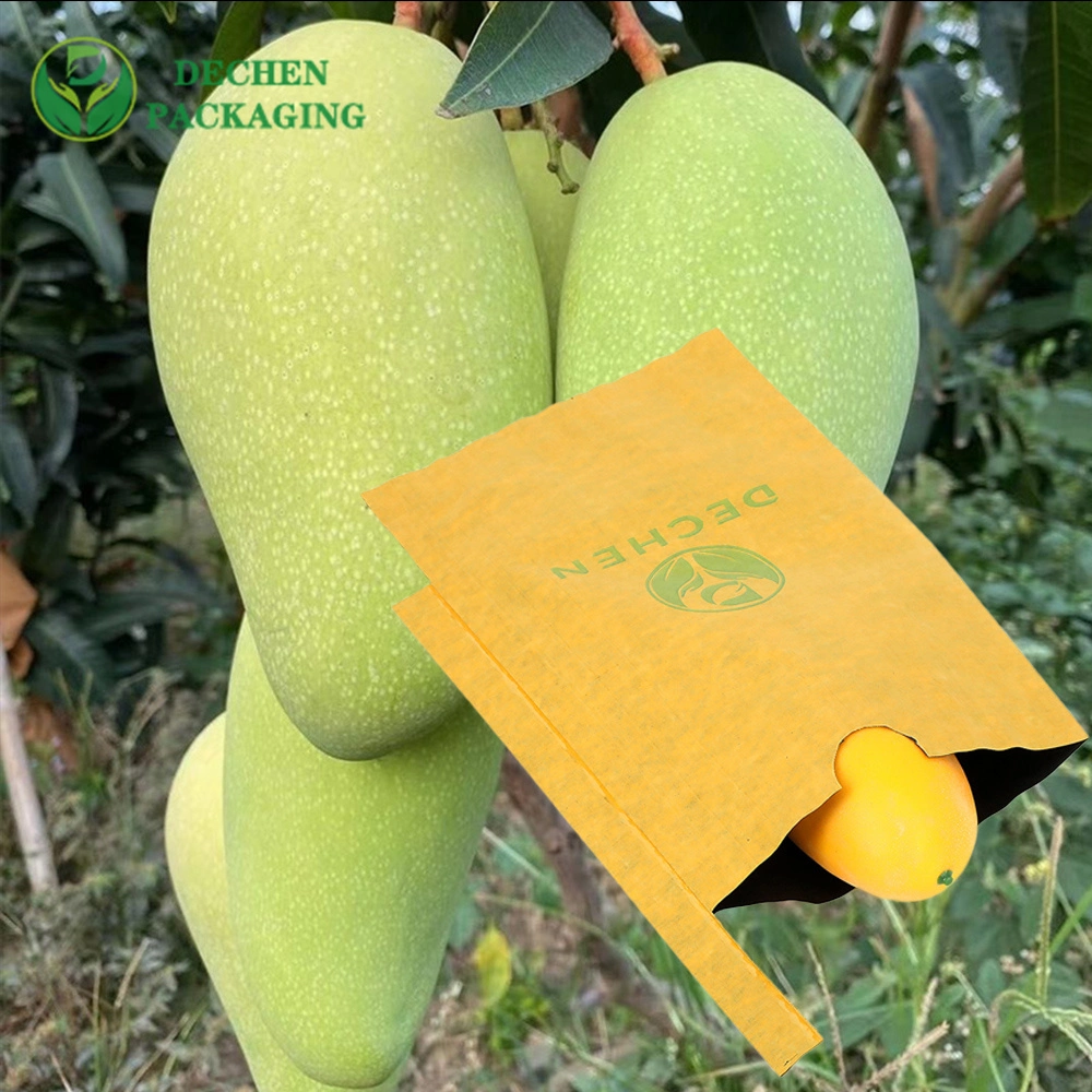 Ripening Covers Paper Bags Waxed Coat Mango Fruit Cover Bag