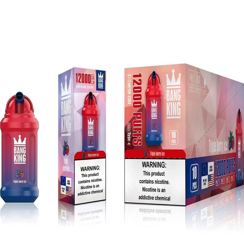 Desechable Bang King 12000 Puffs VAPE 650mAh batería 20 sabores 23ml vaporizador líquido