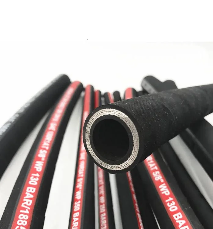 SAE 100 R13 International Standard High-Quality Four or Six Layer Spiral Steel Wire Hydraulic Rubber Hose