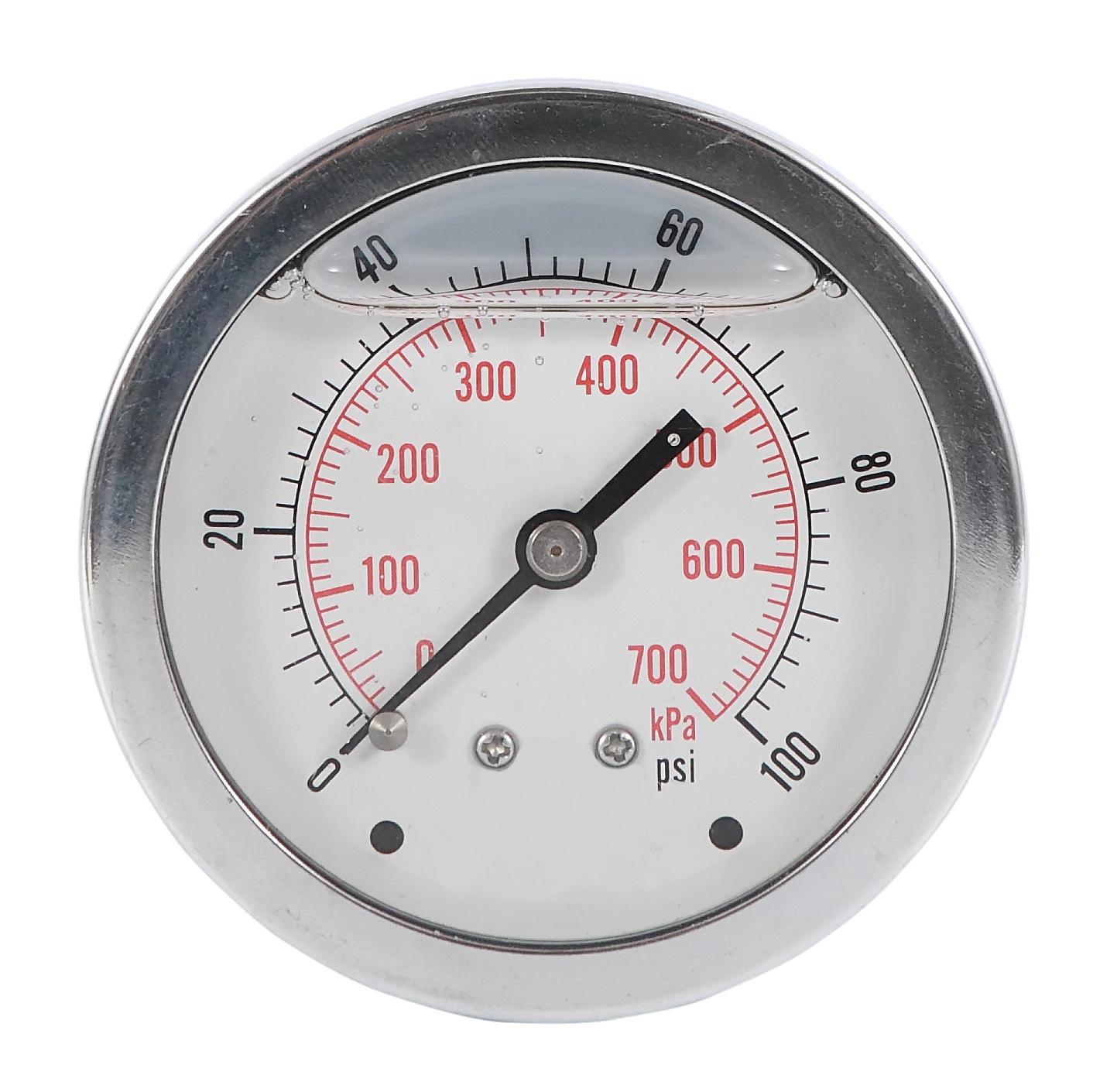 Pressure Gauge for Industrial Liquid Oil Filter/Filtration, Water Treatment Plant