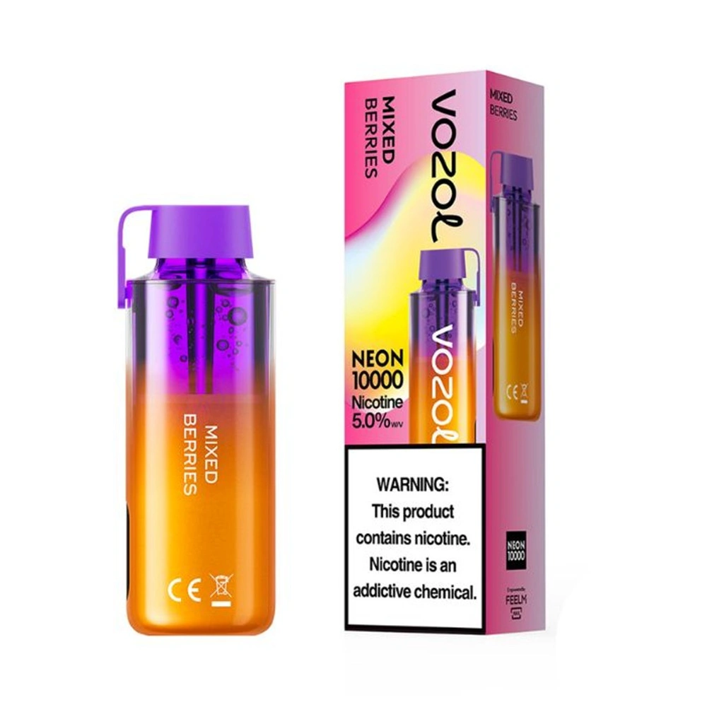 Newest Voozol Neon 10000 Bar Gear Star 9000 12000 Puffs Disposable Wholesale Pod E Hookah Vape E Hookah LCD Screen Vapes