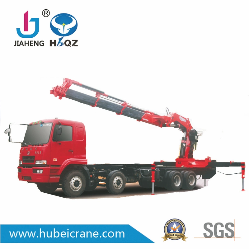 HBQZ 38 toneladas de Elevação Lanças de articulação da grua SQ 760 ZB8 RC veículo fabricado na China material de construção de peças da roda de tecidos