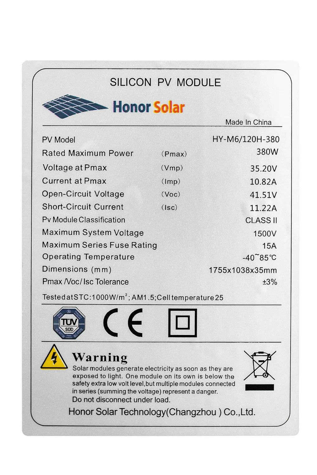 380 W Full Black Half Cell Perc Mono PV Solar Panel System Clear Energy for Home and Industry Use Panel System