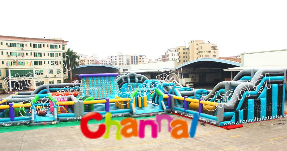 Hoyo pelota inflable de diapositivas y un gran parque temático Parque temático cubierto